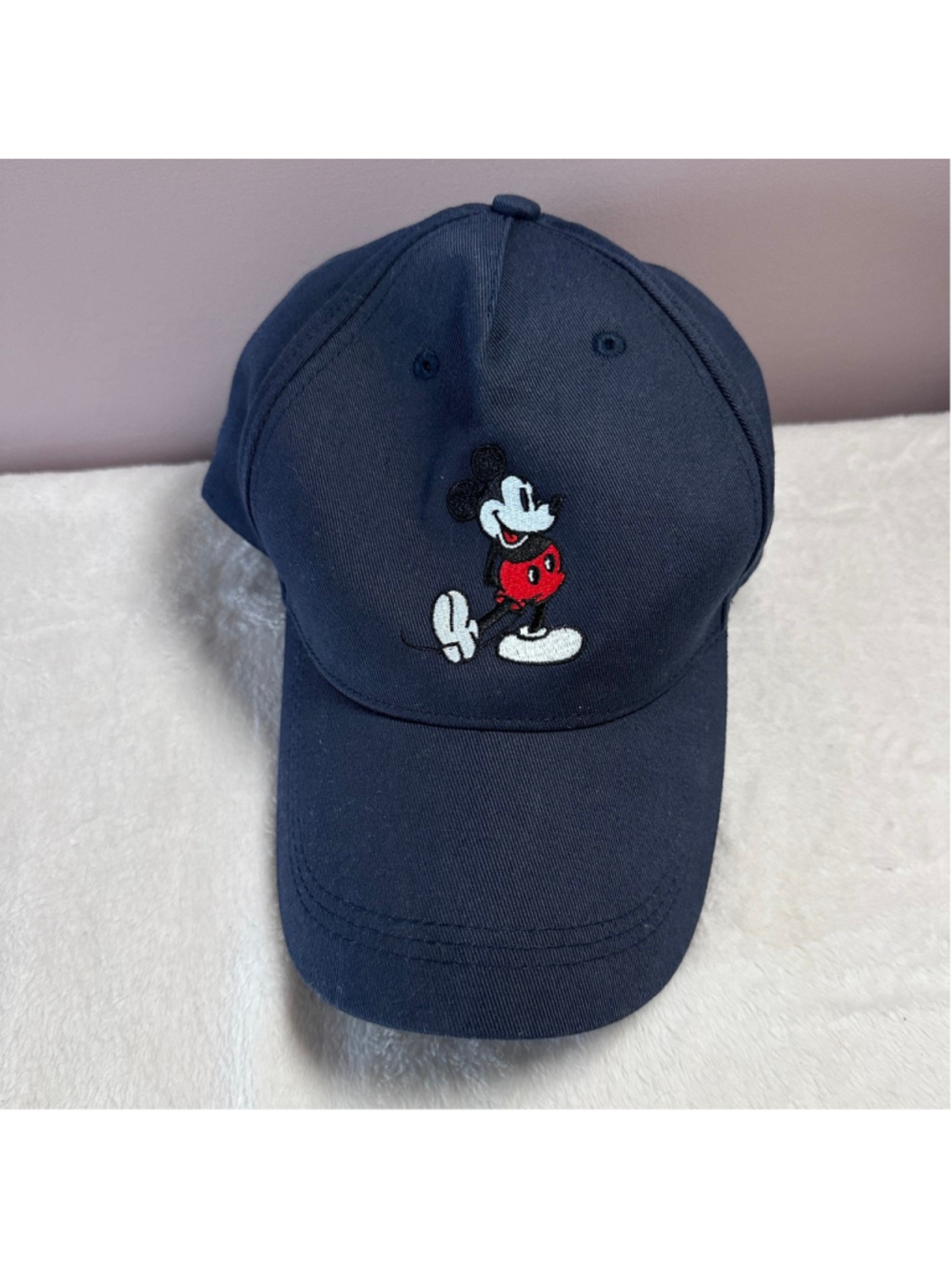 Disney Mickey Mouse Baseball Cap Navy Walt Disney World Adjustable Hat
